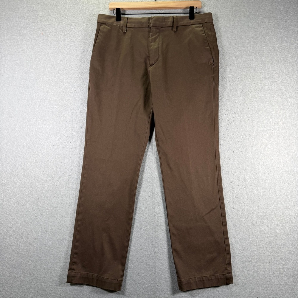Banana Republic Aiden RMC Terra Brown Stretch Cotton Chino‎ Pants Men's 34x29